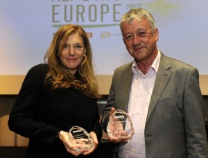 Allan Little and Jane Beresford, Winners of the 2012 Reporting Europe Prize